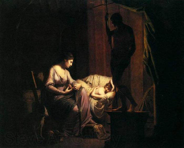 Joseph wright of derby Penelope Unravelling Her Web France oil painting art
